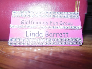 My nametag is now officially blinged. 
